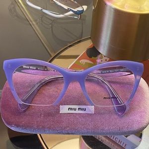 NEW! Miu Miu Rasoir lilac eyeglass frames.
